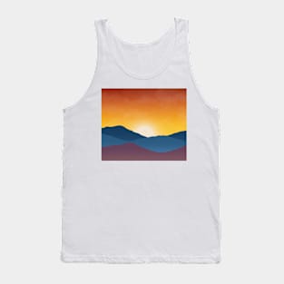 Layered, colorful mountains Tank Top